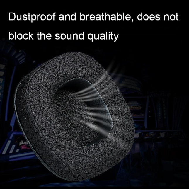 Breathable Sponge Headphone Covers - 1 Pair - Net Black-1915197444853993475