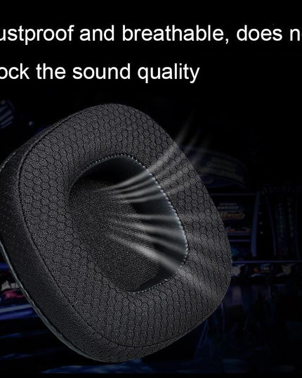 Breathable Sponge Headphone Covers - 1 Pair - Net Gray-1915197174778564611