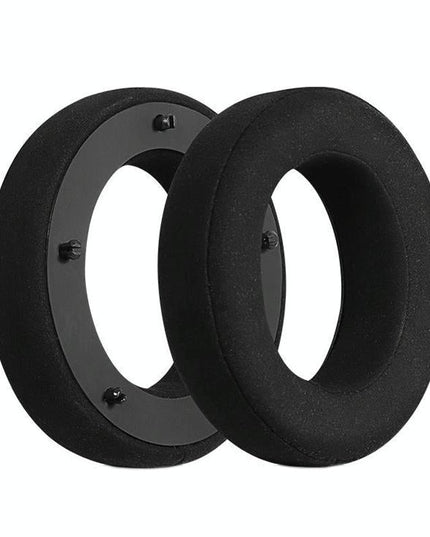 Breathable Leather Headset Cover For Focal Clear Mg Pro - Black Fiber 2 Pack-1915198271295459334