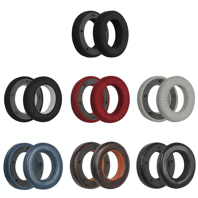 Breathable Leather Headset Cover For Focal Clear Mg Pro - Red Fiber 2 Pack-1922443407565918209