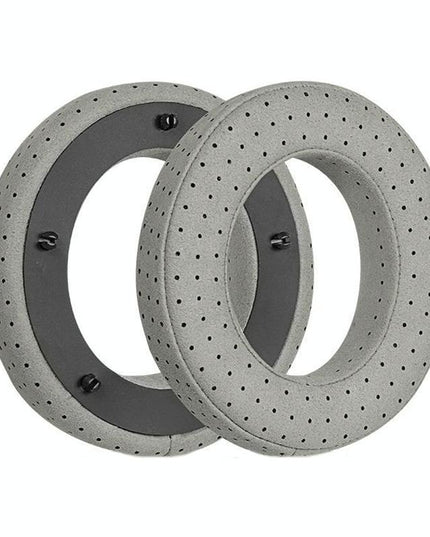 Breathable Leather Headset Cover For Focal Clear Mg Pro - Fiber Gray 2 Pack-1922443445952188422