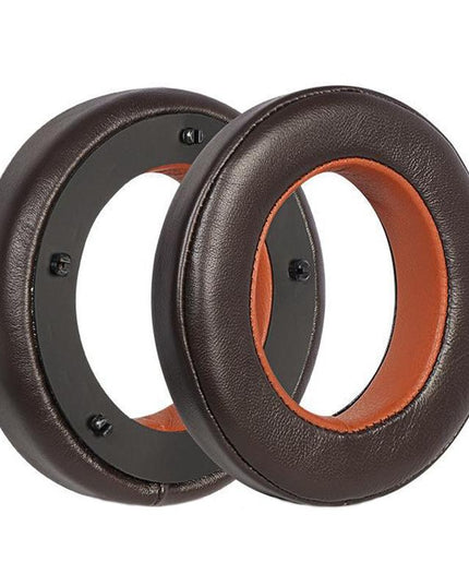 Breathable Leather Headset Cover For Focal Clear Mg Pro - Brown 2 Pack-1915197431151202310