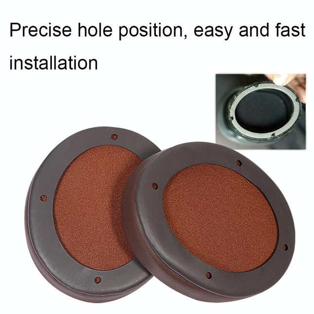 Edifier W855Bt Headset - Soft Breathable Sponge Cover Black Lambskin 2 Pcs-1915197972702957571