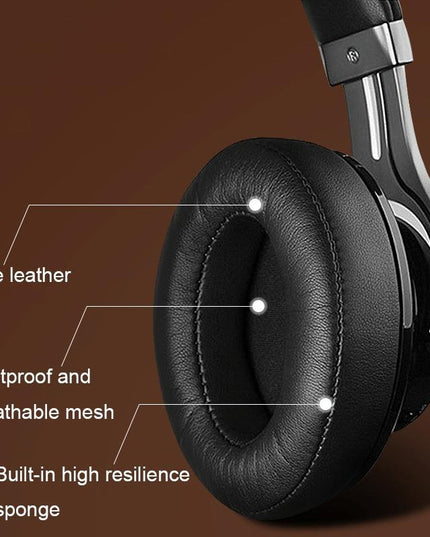 Soft And Breathable Brown Lambskin Headset Covers For Edifier W855Bt - 2 Pack-1915197808252686340