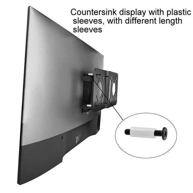 Universal Vesa Mount For Computer Monitor Router And Tablet - Black-1915197134177701891