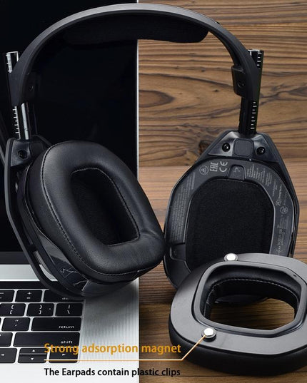 Logitech A50 Gen4 Headset Replacement Earmuffs - 2Pcs Protein Leather-1922443392319623172