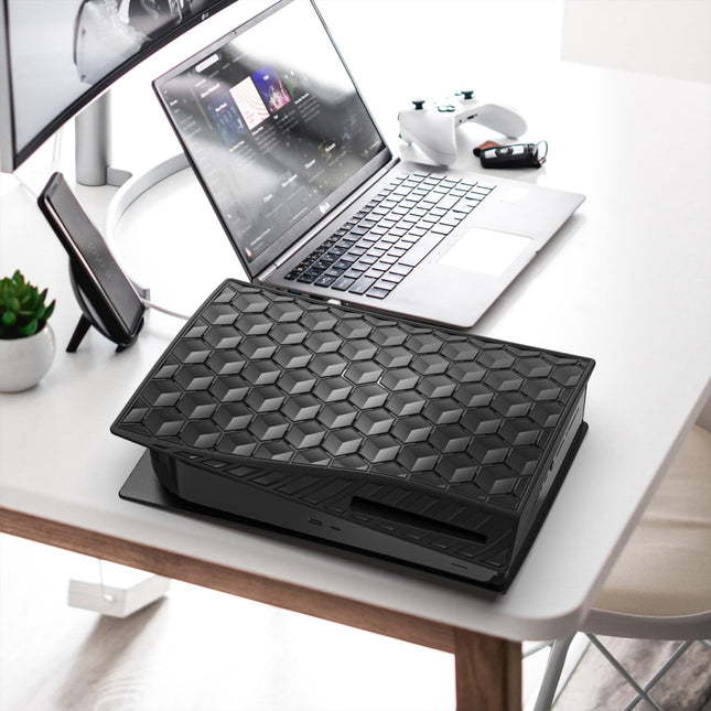 Protective Hard Case For Sony Ps5 Cd-Rom Console - Honeycomb Shell-1915197124790849540