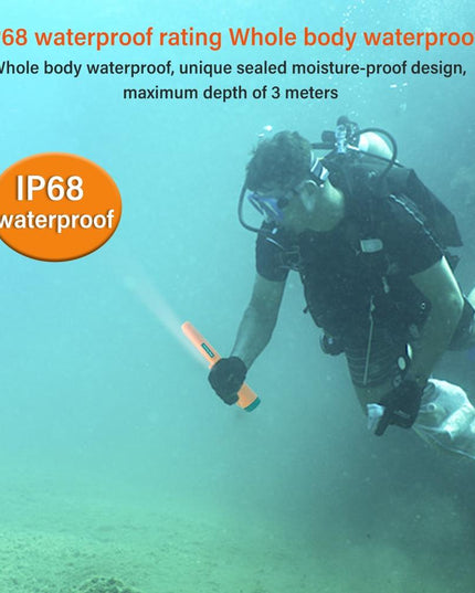 Waterproof Handheld Metal Detector With Positioning Stick - Ip68-1915197519818788871