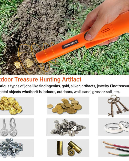 Waterproof Handheld Metal Detector With Positioning Stick - Ip68-1915197519818788872