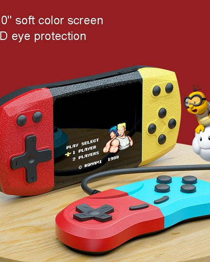 Large Screen Pocket Console - 620 Games - Single Player - 3 Inch Screen - Red / Yellow-1915198086586699780