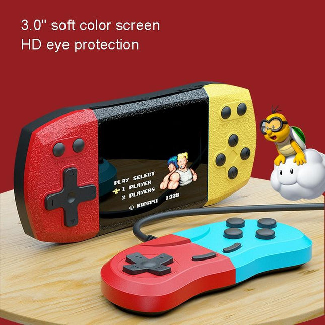 3 Horizontal Screen Pocket Console - 620 Games - Double Player - Red / Yellow-1915197607861424132