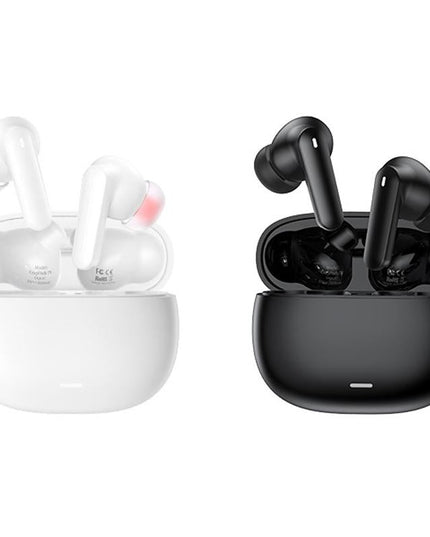 White Dual Noise Canceling Bluetooth Headphones With Anc & Enc Call-1915196853012533249