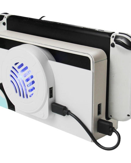 Oled Cooling Fan With Storage Base For Switch-1922443394349666305