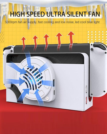 Oled Cooling Fan With Storage Base For Switch-1922443394349666307