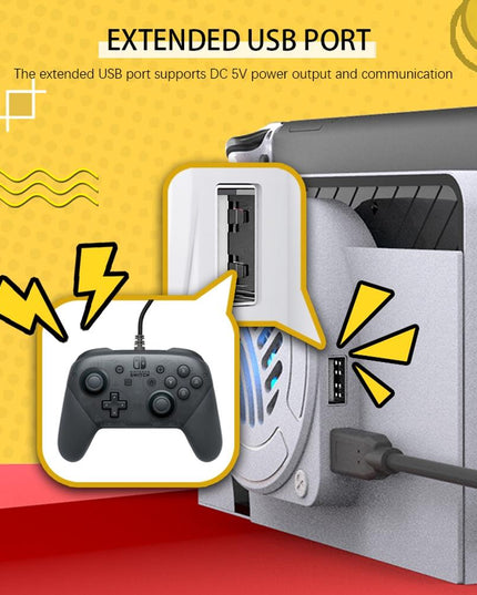 Oled Cooling Fan With Storage Base For Switch-1922443394349666310