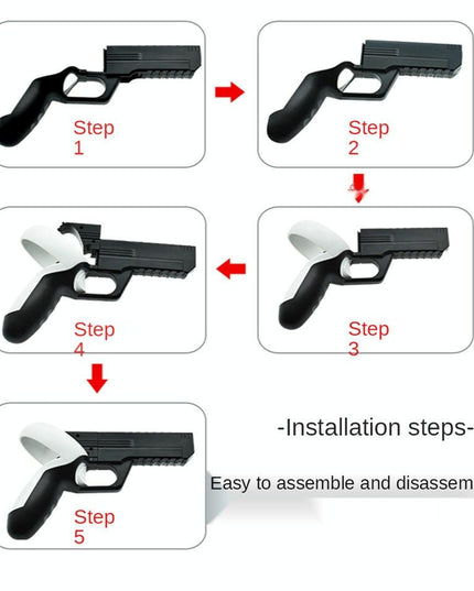 Pair Of Durable Vr Controller Handles For Meta Quest 2-1922443388146290691