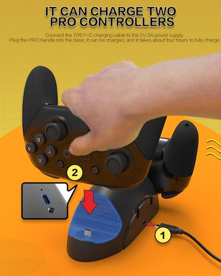 Versatile 6-In-1 Joycon Holder For Nintendo Switch-1915197468996407302