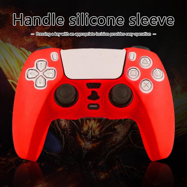 Red Silicone Protective Cover For Ps5 Controller-1943465058025738244