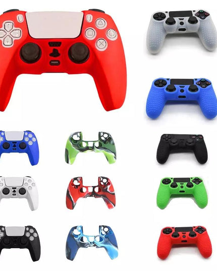 Camouflage Red Silicone Case For Ps5 Controller - Protective Cover-1915197451837509633