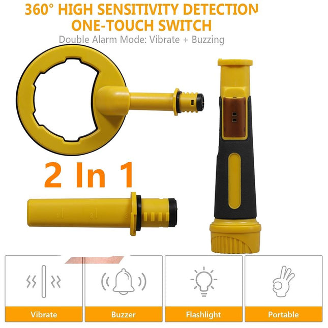 Waterproof 2-In-1 Underwater Metal Detector - 60M Submersible-1915197711917912067