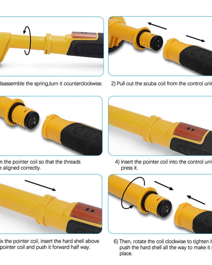 Waterproof 2-In-1 Underwater Metal Detector - 60M Submersible-1915197711917912069