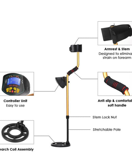 High Sensitivity Underground Metal Detector - Md3010Ii-1915197664333533188