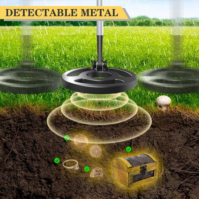 Kids Beach Metal Detector - Black-1943465054297001985