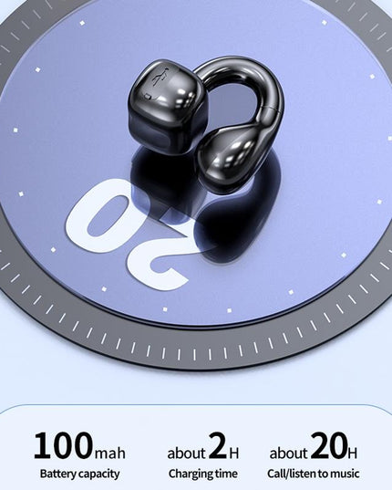 Waterproof Bluetooth Earphones With Ear Clip - M10-1915197436352139270