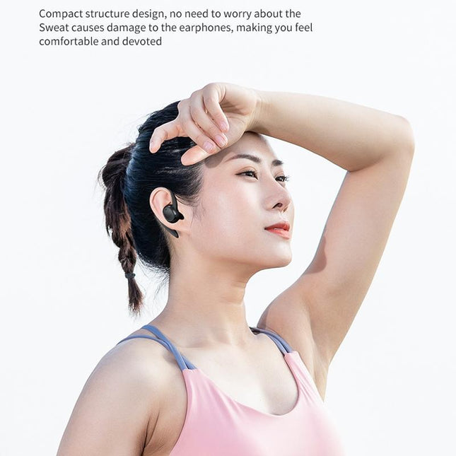 Wireless Stereo Earphones With Charging Case - Black-1915196952421732357