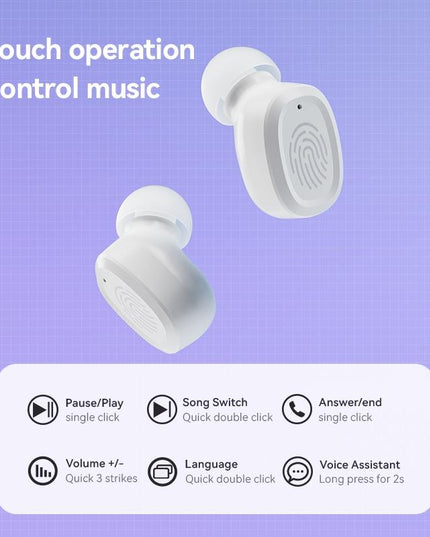 Black Wireless Earphones With Charging Case-1915198279411437572