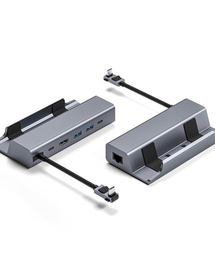 6-In-1 Docking Station For Steam Deck With Hdmi Rj45 Usb 3.0 Usb-C Pd 100W-1915197237491798017