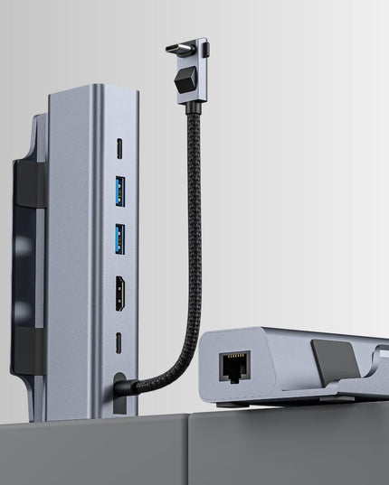 6-In-1 Docking Station For Steam Deck With Hdmi Rj45 Usb 3.0 Usb-C Pd 100W-1915197237491798020