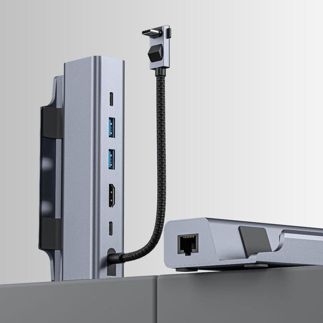 6-In-1 Docking Station For Steam Deck With Hdmi Rj45 Usb 3.0 Usb-C Pd 100W-1915197237491798020