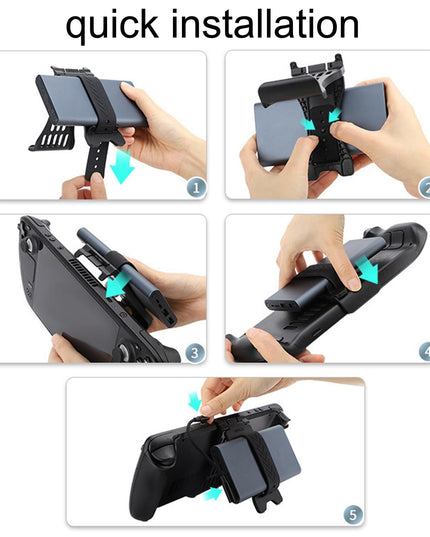 Steam Deck Charging Base For Mobile Power And Desktop Bracket - Black-1915196913112715272
