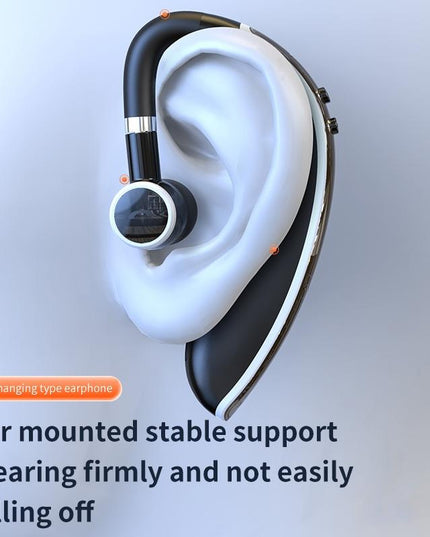 Universal Bluetooth Earphone - Single-Ear Rotating Black / White-1915196828530380803