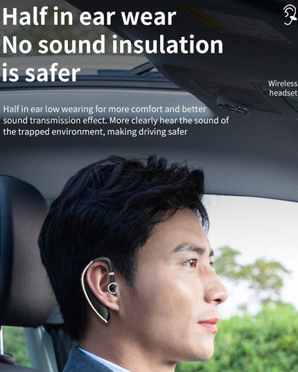 Universal Bluetooth Earphone - Single-Ear Rotating Black / White-1915196828530380805