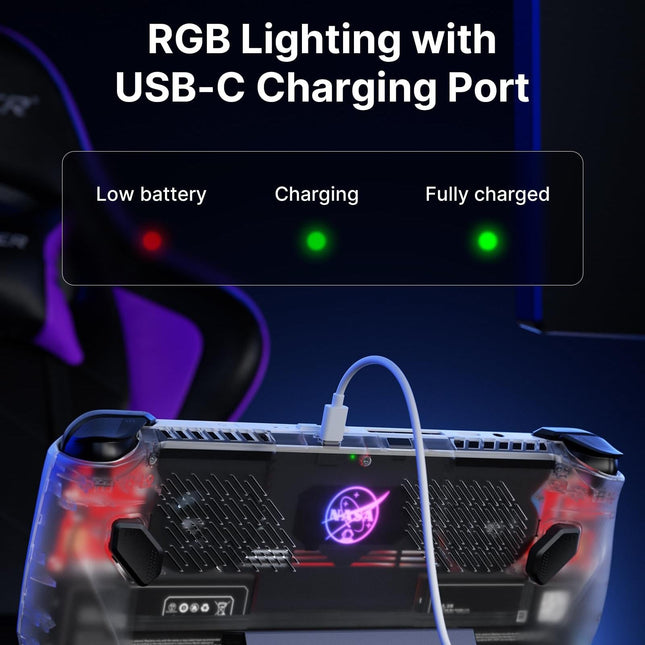 Jsaux Rgb Transparent Back Plate For Asus Rog Ally Console With Tool-1943465060303245316
