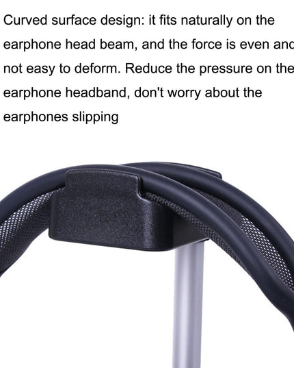 Max Hifylux Headphone Stand With Mobile Phone Holder And Storage Box - Black-1915196921895587842