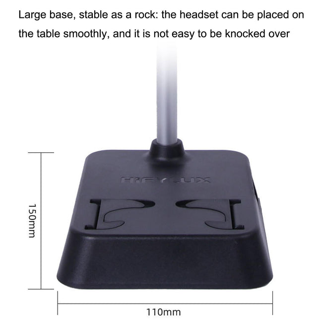 Max Hifylux Headphone Stand With Mobile Phone Holder And Storage Box - Black-1915196921895587843