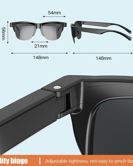Bluetooth 5.3 Smart Sunglasses With Wireless Headset And Anti-Glare Protection-1915198115951022081