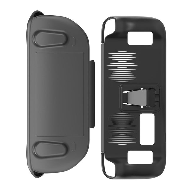 Steam Deck Protective Case & Cover Set With Bracket - Black-1915196946772004873