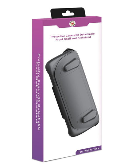 Steam Deck Protective Case & Cover Set With Bracket - Black-1915196946772004872