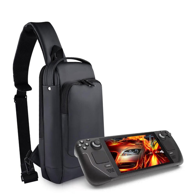 Steam Deck Crossbody Carry Bag - Black-1915196905344864262