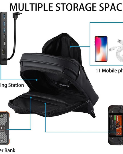 Steam Deck Crossbody Carry Bag - Black-1915196905344864260