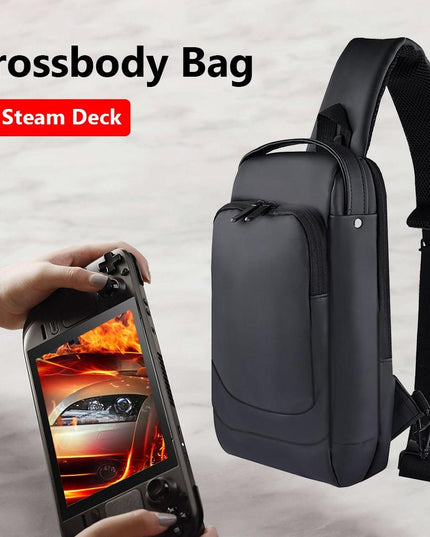 Steam Deck Crossbody Carry Bag - Black-1915196905344864261