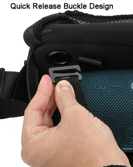 Bluetooth Speaker Messenger Bag For Jbl Flip / Ue Boom / Beats Pill - Black-1915196853897531397