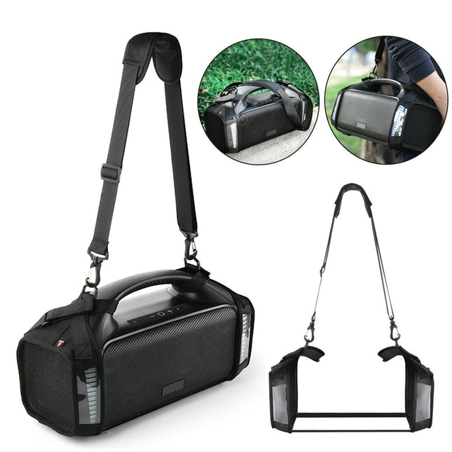 Protective Case For Tribit Stormbox Blast Speaker With Carrying Strap - Black-1915196917927776256