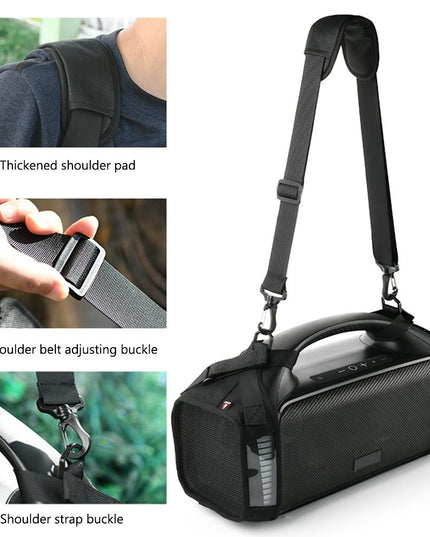 Protective Case For Tribit Stormbox Blast Speaker With Carrying Strap - Black-1915196917927776259