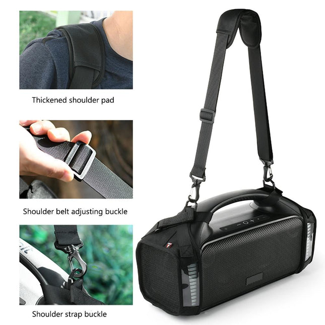 Protective Case For Tribit Stormbox Blast Speaker With Carrying Strap - Black-1915196917927776259