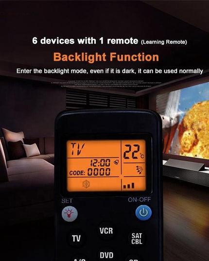 6-In-1 Universal Infrared Learning Remote Control-1915197504924815366